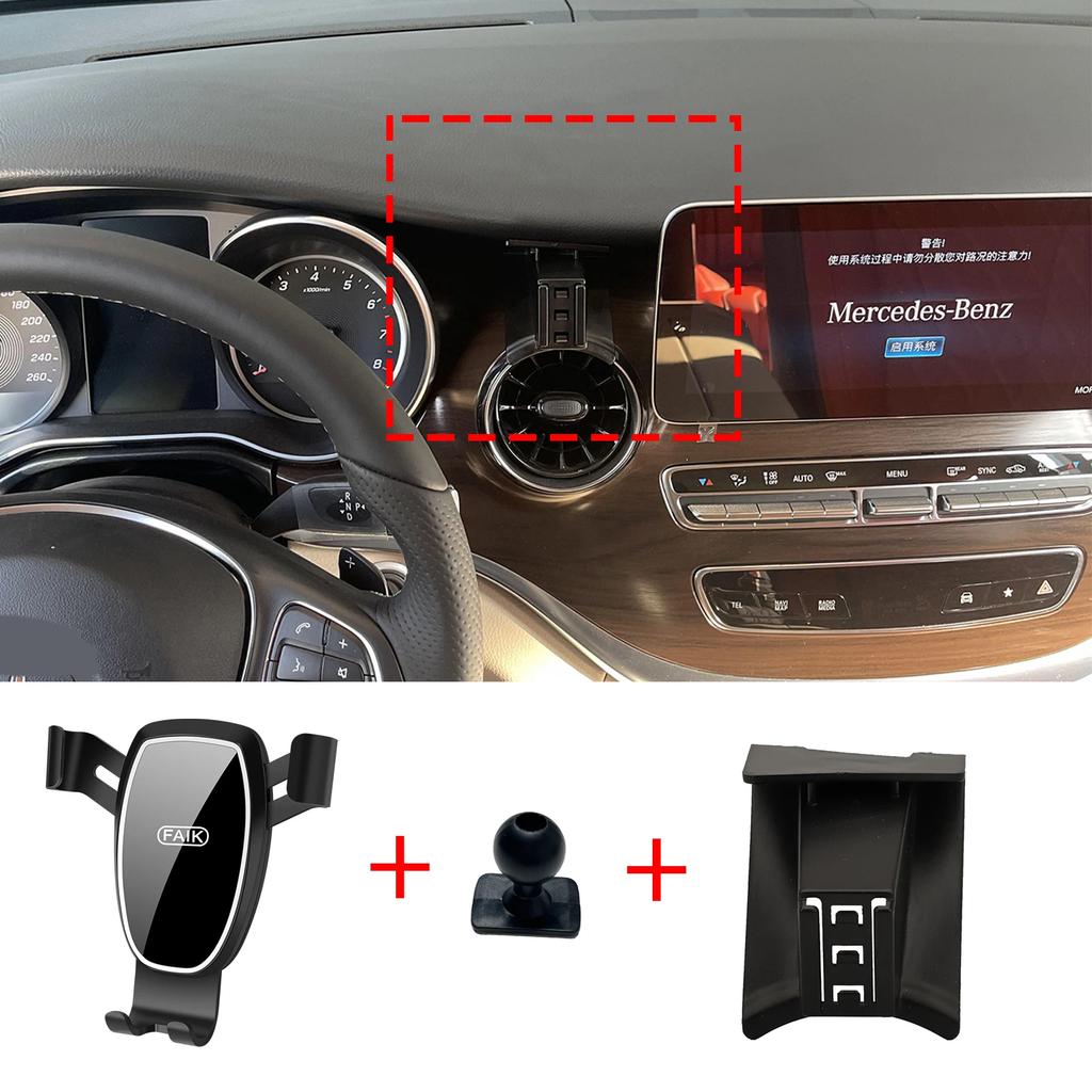 Car Mobile Phone Holder Accessories for Mercedes Benz V250 V260 W447 V Class 2016~ GPS Bracket Navigation Stand Auto
