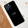Simple Minamilst Black Quote Phone Case For iPhone 17 Pro Max 14 13 12 11 15 16 Pro Max mini 15 Plus 16e 17 Air Funda