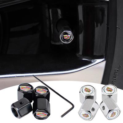 Anti-theft Car Tire Valve Stem Caps Cover Accessories for Seville XT4 Deville CT4 SLR STS EXT CTS SRX Escalade CT5