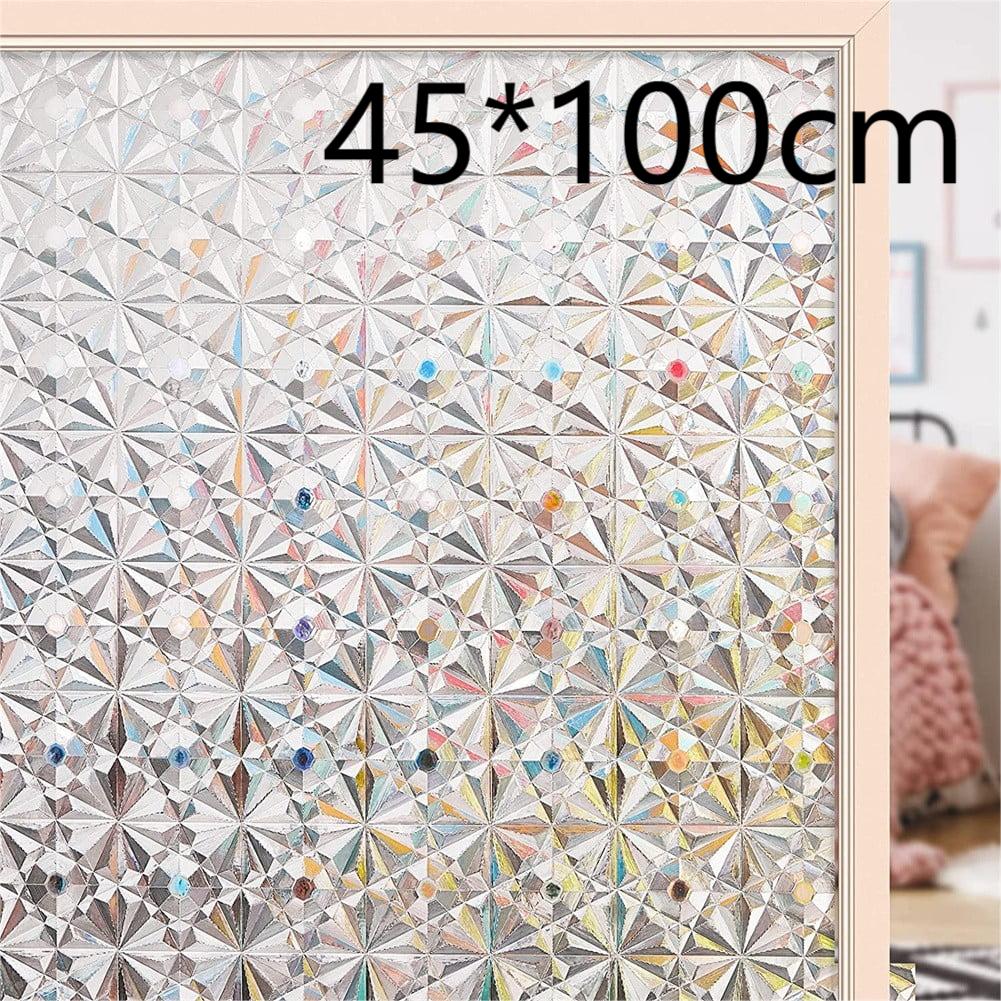 

Электростатическая Декоративная Пленка для Стекла Пленка для Ванной Комнаты для Приватности Легко Клеится Водой Создает Красивые Световые Эффекты