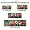 1Pcs Beautiful Floral Non-Slip Washable Area Rug Runner for Entryway, Living Room, Bedroom & Patio