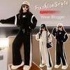 4-12Y Girl's Suit Spring and Autumn Sports Suit Fashion Casual Top + Wide Leg Trousers Two-piece Set