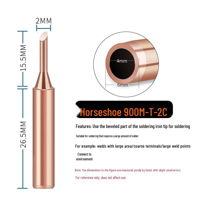Non-Magnetic 936 Pure Copper 5-Piece Soldering Iron Tip Set for Cross-Border Electric Soldering
