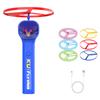 Electric UFO Shining In The Dark Night Launcher Luminous Portable Handheld String Stress Relief Toy For Kids Party Gift