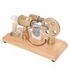 Stirling Engine Motor Model CNC Frame Multi Color LED Aluminum Alloy Flywheel Educational Toy for