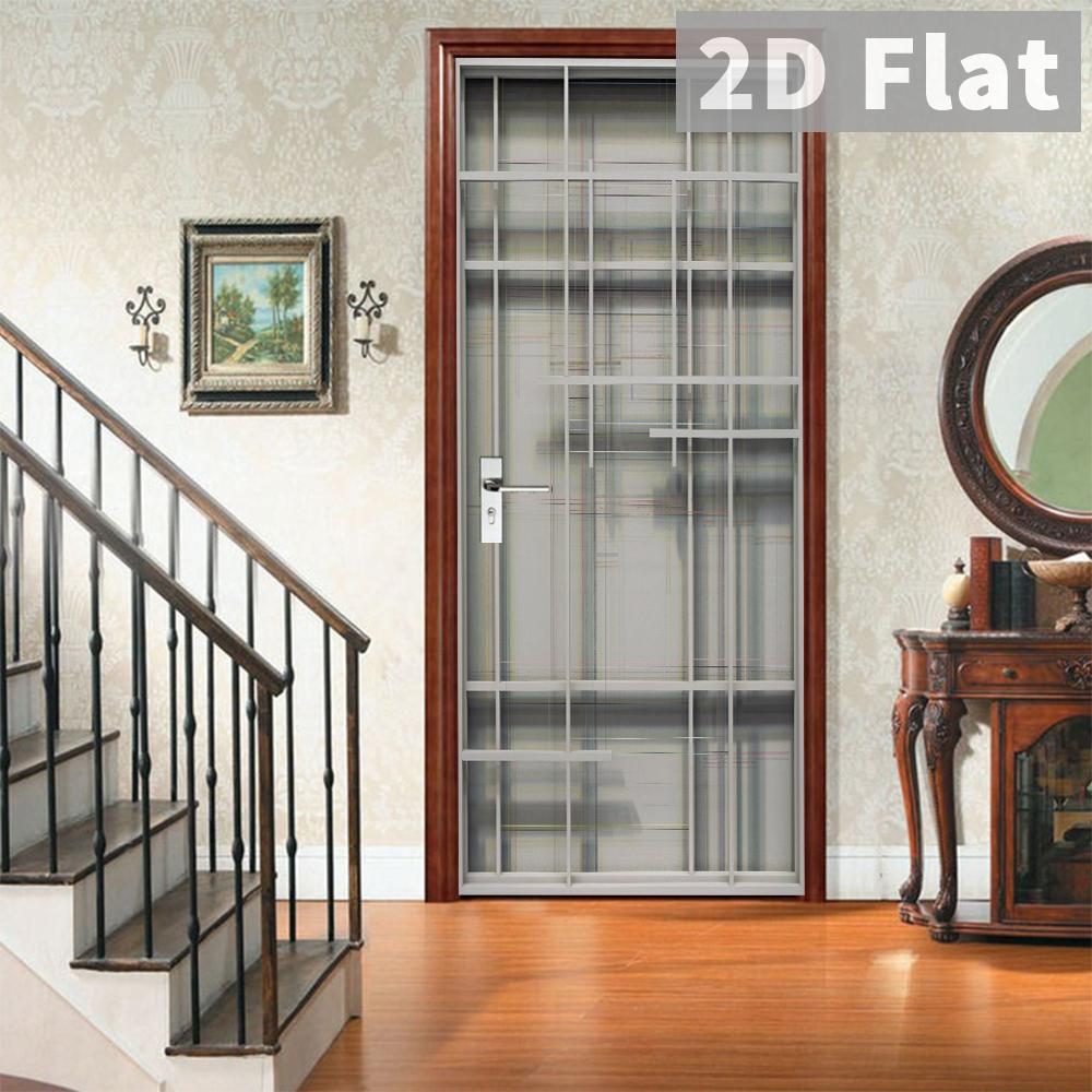 76Style 77/90cm Self-Adhesive Door Stickers Removable Wall Sticker Scenery Wallpaper Stone Stair Murals for Doors Modern Home Decor