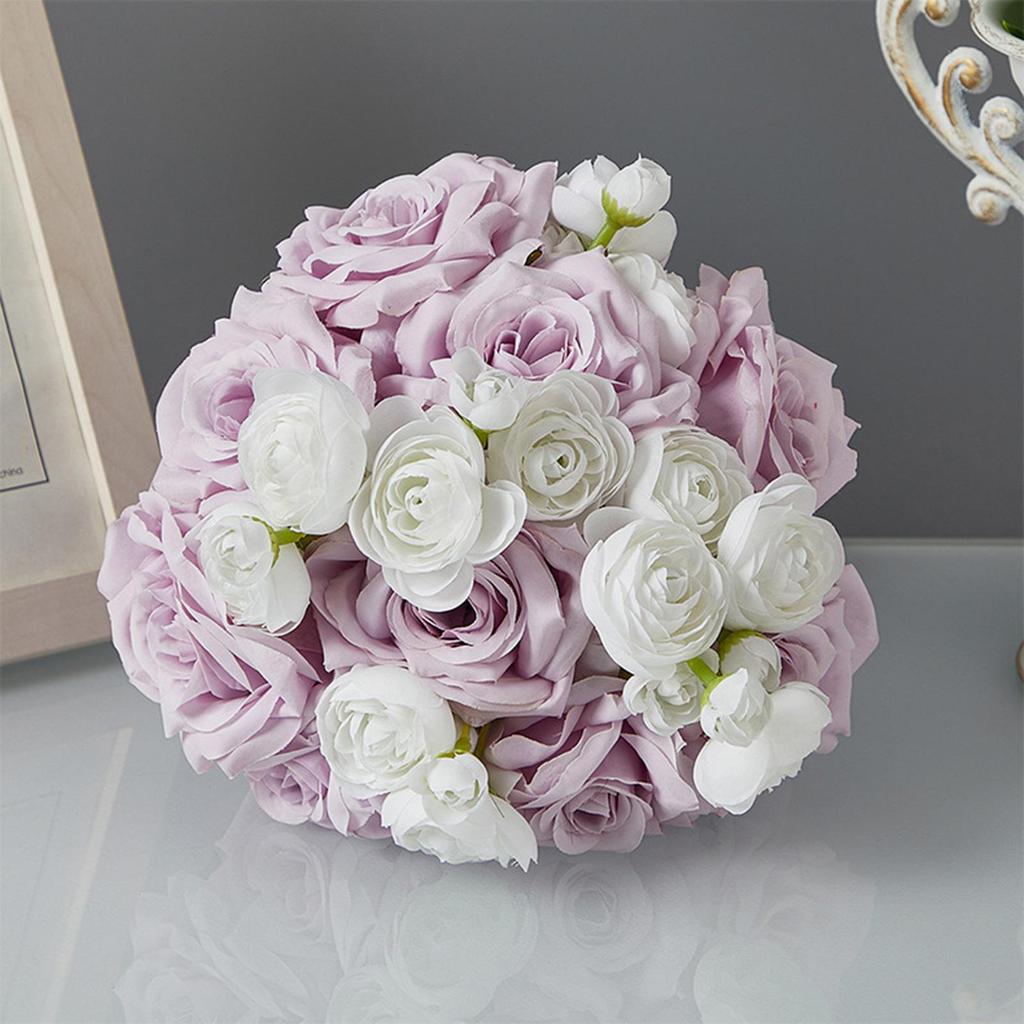 Bridal Bouquet Elegant Tossing Bouquet for Anniversary Bridal Shower Wedding Light Purple