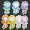 Bolsas de cosplay de fita Ita Roseta Proteção Flor Pin Holder Badge Base Acessóriosray Itabag Decor