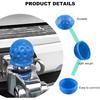 2 PCS Trailer Ball Cover, 2 Inch ID Rubber Towball Protector Trailer Hitch Protective Caps, Heavy Duty Waterproof Tow Ball Protector Replacement for