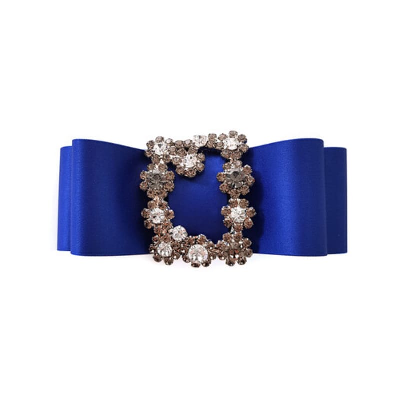 

RACOHA Square Splendid Big Ribbon Hairpin_Blue BLUE
