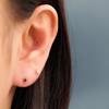 14K Mini Me Round Cubic Piercing Earrings