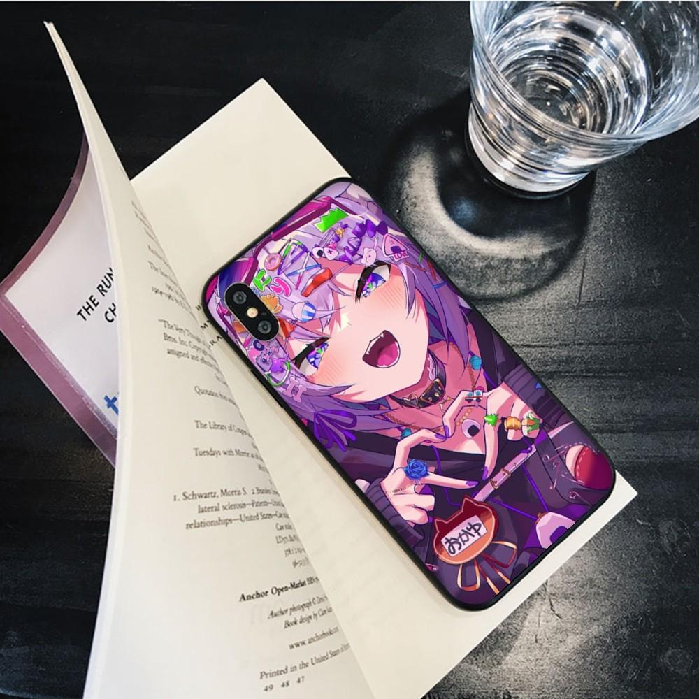 Kawaii Nekomata Okayu Phone Case for iPhone 15 8 7 6 6S Plus X SE 2020 XR XS 14 11 12 13 Mini Pro Max Mobile Case