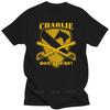 Svart t-shirt för manlig sommar märkes-t-shirt Charlie Don't Surf Air Cavalry Apocalypse Now Robert Duvall Vietnam T-Shirt