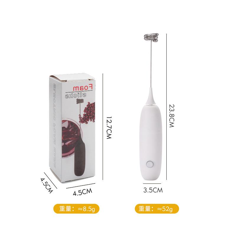 1PC Battery Model Handheld Egg Beater Froth Mixer Kitchen Automatic Coffee Milk Foaming Mixer Kitchen Whisk Tools
