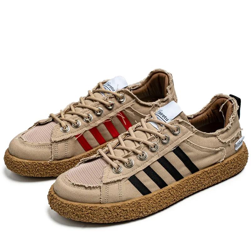 

FashionClassic Мужская парусиновая обувь Мужская тканевая обувь Плоские вулканизированные кроссовки Мужские мужские низкие парусиновые кроссовки Обувь для мужчин 44