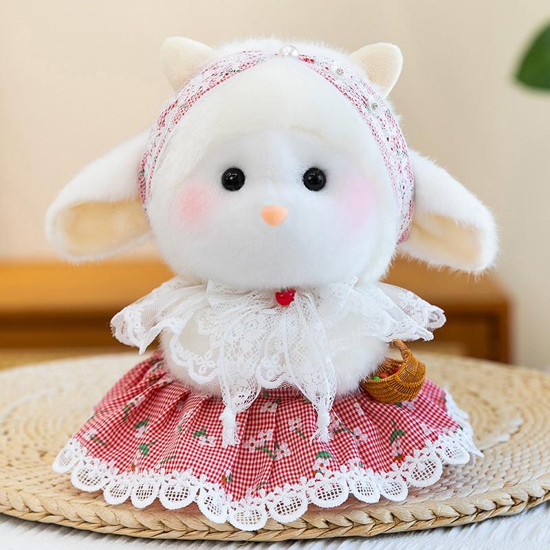Plush Sheep Keychain With Soft Polyester Fill For Gift And Backpack Decor