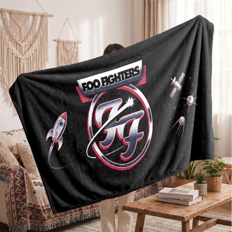 Warm Flannel BlanketFoo Fighters Soft Cozy Throw Blanket for Bedroom Couch