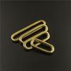 2pcs Molded Cast Solid Brass Oval Loop Ring Buckle Leather Craft Bag Luggage Shoulder Strap Webbing Belt Strap Keeper