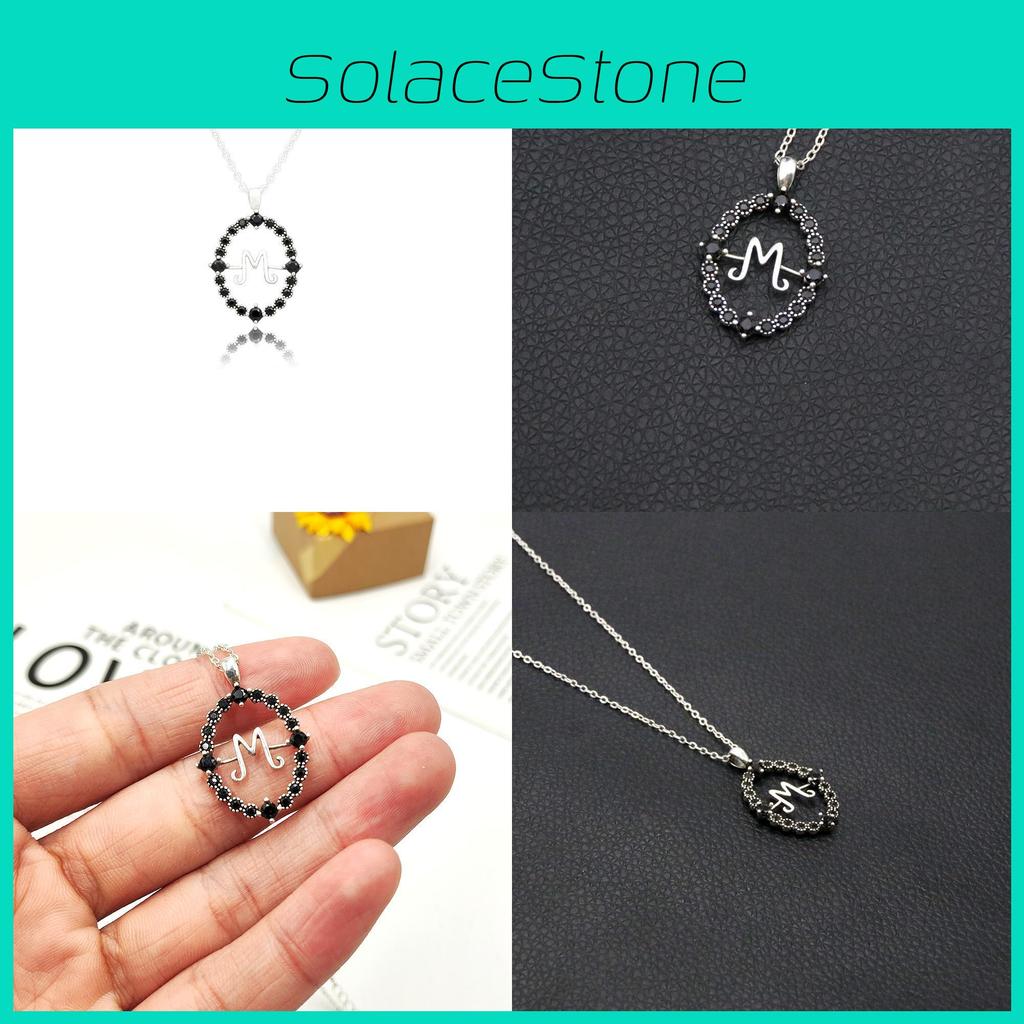 The Addams Family Letter M Necklace Jewelry Halloween Pendant Gifts