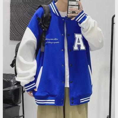 Men's Fashion Brand Thin American Hong Kong Style Loose Casual Baseball Jacket for Spring and Autumn