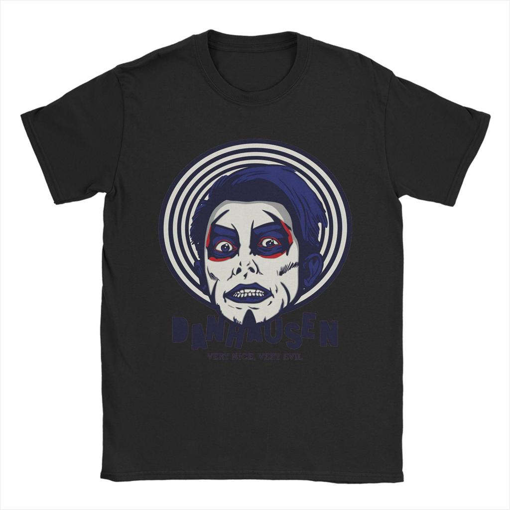Danhausens Sehr Nett Sehr Böse Unisex T-Shirt Vintage T-Shirts Kurzarm Rundhals T-Shirt Reine Baumwolle Druck Kleidung
