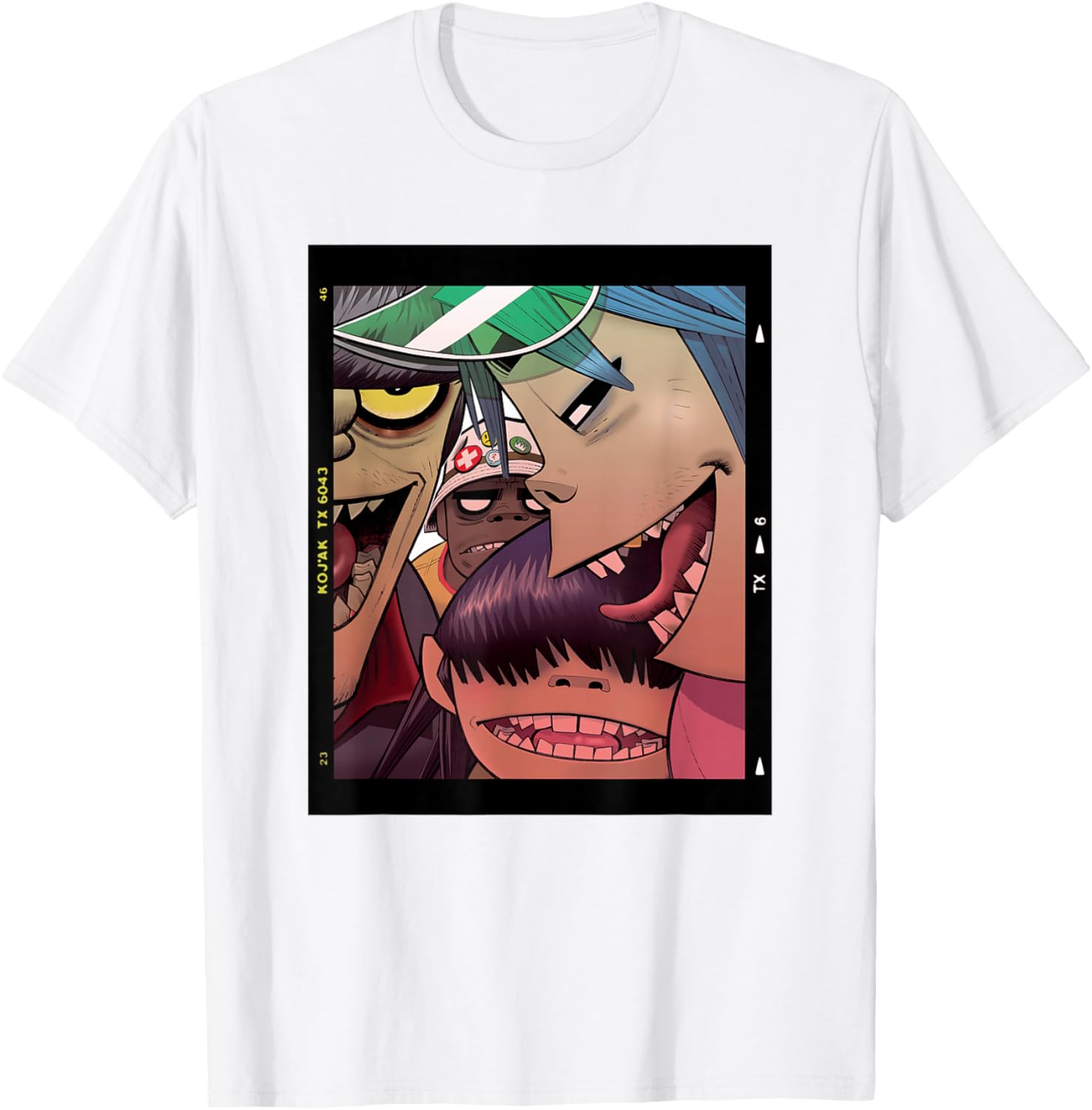 

Gorillaz Polaroid Slide TShirt Mens and Womens Cotton Summer Clothes Hip Hop Fashion Short Sleeve Tshirt Streetwear Fan Gifts M
