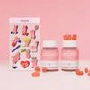 Wicked Lab Pink Gummy Bear 2 Bottles High-Concentration Biotin Multivitamin Vegetable Vegan Jelly (80 Gummies) (+ Foam Sticker)