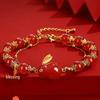 Imitation Hetian Jade Bracelet - Women's Retro Design, Elegant & Durable, Perfect Gift for Girlfriends.