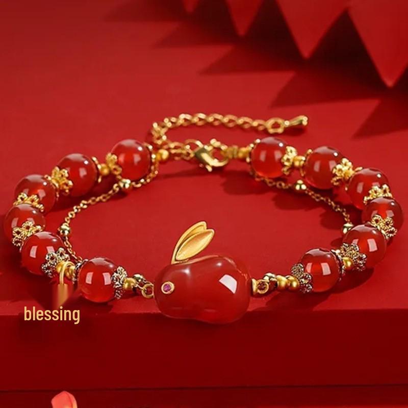 Imitation Hetian Jade Bracelet - Women's Retro Design, Elegant & Durable, Perfect Gift for Girlfriends.