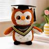 Peluche Civetta di Laurea Morbido Peluche con Cappello e Fascia di Congratulazioni per Regalo Laureato Scolastico