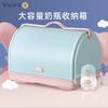 Baby Bottle Storage Box Baby Cup Drain Storage Rack Tableware Dust Strap Lid Storage Rack