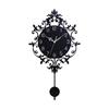 Wall Clock with Pendulum Acrylic, Decorative Clock, Wall Ornament, Silent for Nursery, Office, Living Room, Indoor, Kids Room