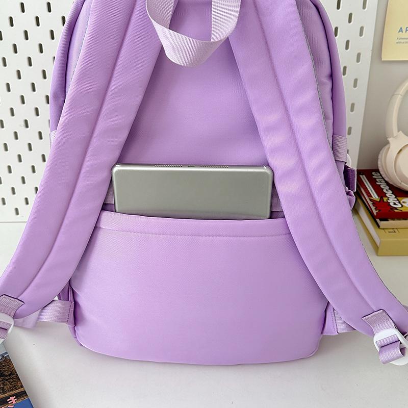 New Backpack Fashion Trendy Junior High School College School School Bag Casual Backpack Large Capacity Versatile Backpack