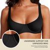 Zeriluna Nude Underwire Non-Padded Bra with Wide Straps - Comfortable, Skin-Friendly Push-Up Lingerie