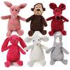 Pet Dog Molar Toy Vent Training Corduroy Monkey Pig Voice Plush Toy Dog Tooth Cleaning Supplie Dog Toys for Large Dogs
