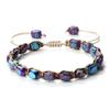 Vintage Bohemian Handmade Hemp Rope Bracelet Imperial Stone Beaded 3D Bead Charm Bangle