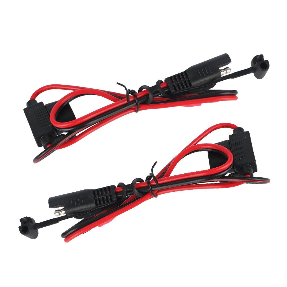 

Быстросъемный 12 В зарядный кабель SAE к O-кольцу для аккумулятора мотоцикла с предохранителем 10 А для зарядного устройства/обслуживания аккумулятора 2 шт.