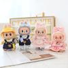 For 17cm Labubu Doll Clothes Fashion Piggy Overalls Doll Clothes Color Match Hoodies Dolls Accessories Cute Decoration Little Clothes