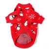 Pet sweater christmas snowman cat clothes 2022ins dog clothing