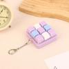 9 Taster Firkantede Tastaturtaster Nøkkelring Fidget Leke Fest Stresslindring DIY Tastaturtaster Leke Tastaturhetter Fingerknapp Fidget