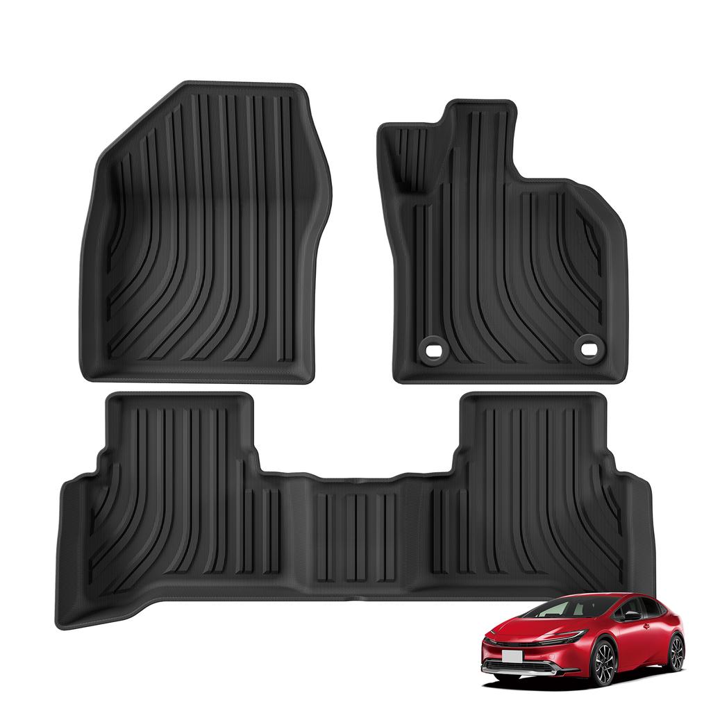 LUCKEASY for Toyota Prius 5th Gen XW60 60 Series 2023-2026 (not Fit Prime) Car Floor Mats Trunk Pad TPE 3D Foot Mat Accessories
