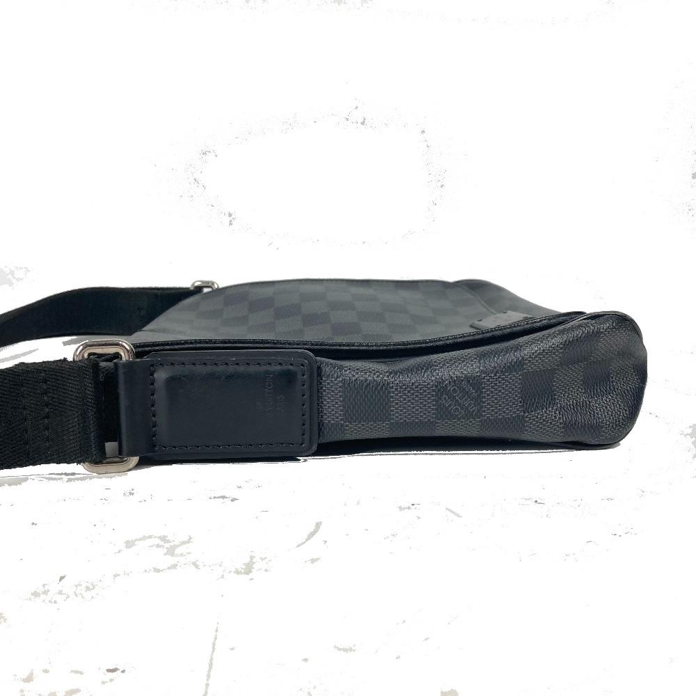 Louis Vuitton N41260 Damier Graphite District PM Crossbody Shoulder Bag Black