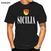 Cool Man Sicily Italy Tshirt Sicilian Flag Sicilia Funny Tee Men Cotton Tshirt Summer Brand Teeshirt Euro Size