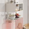 Foldable Storage Rack Kitchen Portable Organize Shelf Modern Wall Storage Cabinet Multifunctional Home Organize Accessories