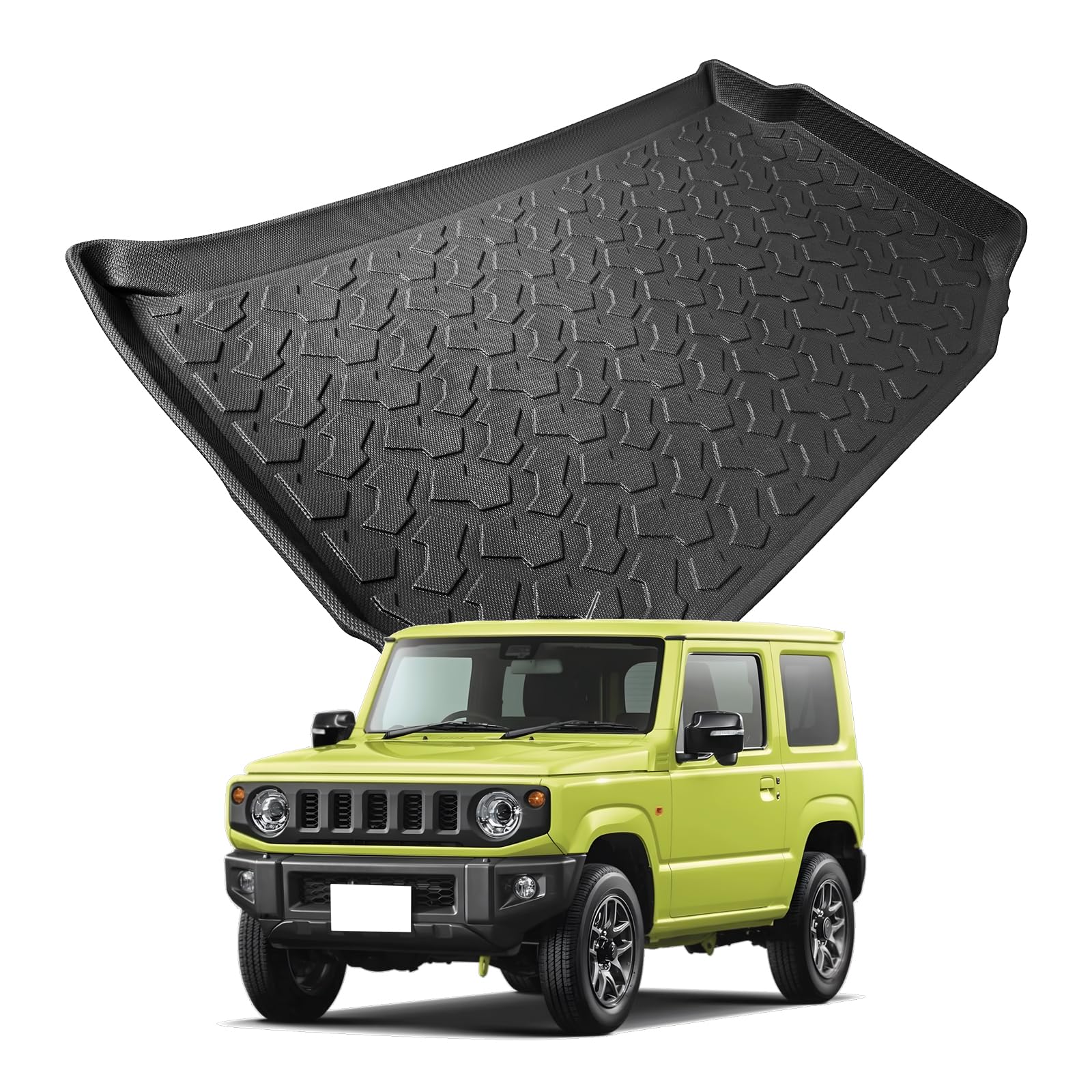 

SKTU Luggage Mat Suzuki Jimny JB64S Trunk Mat Trunk Sheet Integrated 3D Waterproof Sheet Cargo Area Mat Cargo Mat TPE Waterproof Material Scratch чёрный