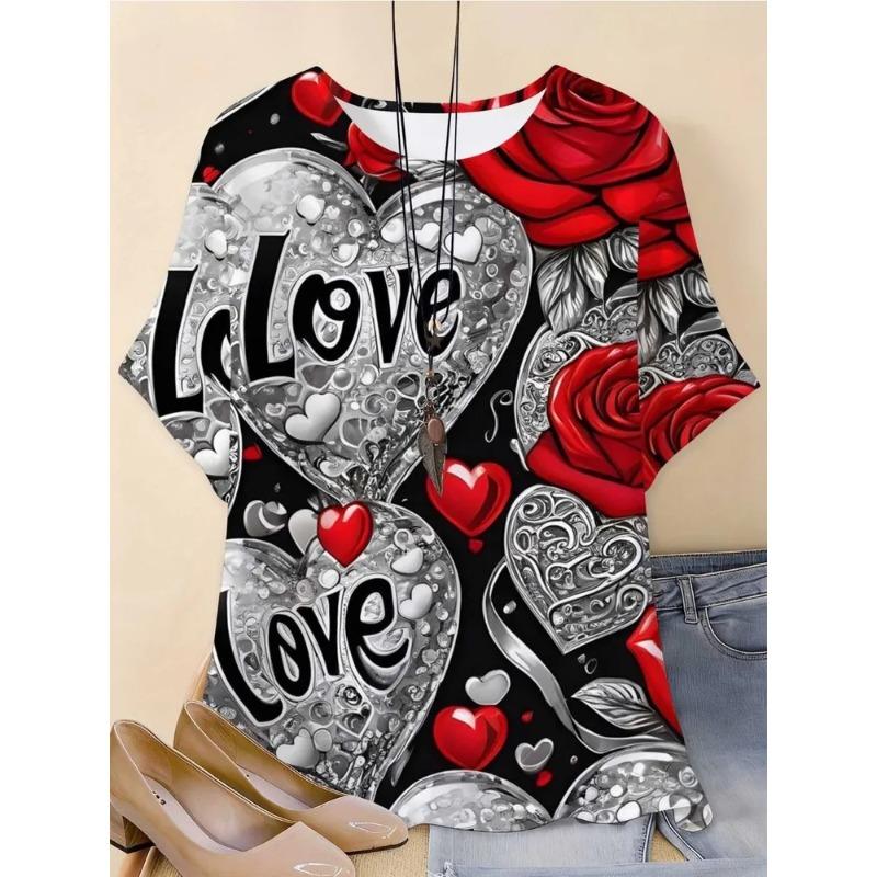 3D-gedrucktes Blumenmuster, sommerliche Damenmode, atmungsaktiv, trendig und vielseitig