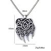 Herenketting Wolfskop Viking Wolfsklaauw Hanger