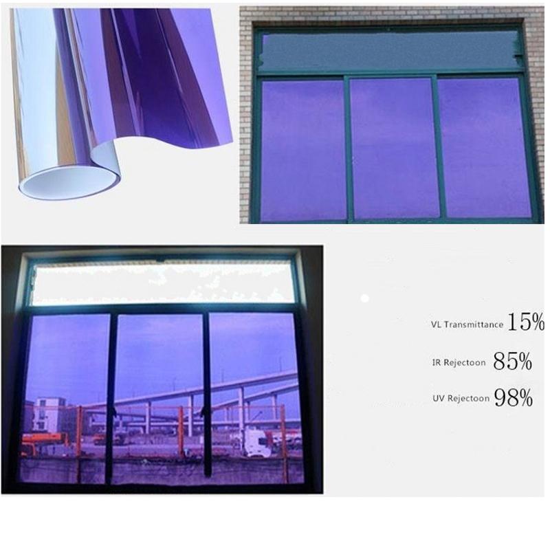 

Изоляционная оконная пленка, светоотражающая цветная пленка для окон, рождественские наклейки на окна, защитная пленка для окон, 99% УФ-отражающий винил 45x500cm