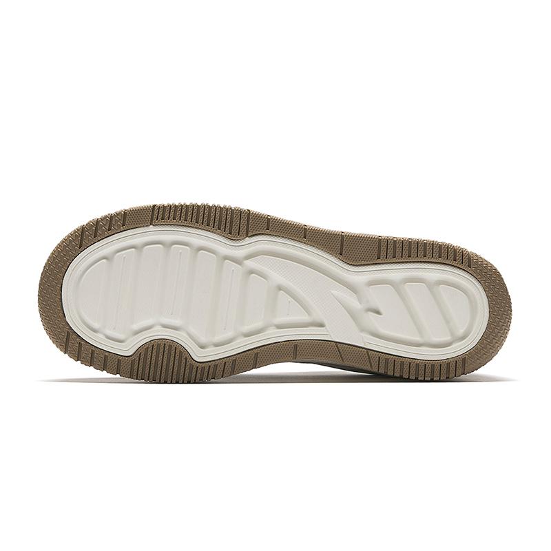 New Anta Street Play Series Anti Slip Wear Resistant Low Top Skateboard Shoes Women's White Brown 922448077-1