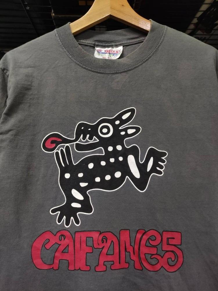 Vtg 90#039s Caifanes Band Logo Charcoal Short Sleeve Unisex Tshirt WA3883 XL